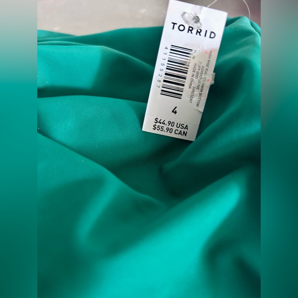 Torrid High-Rise Ruched Bikini Bottom - Picture 5 of 6